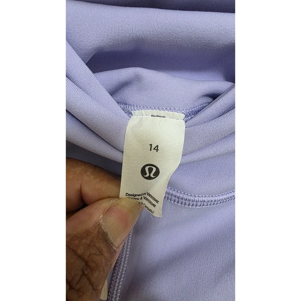 Lululemon Women's Lavender High-Waist Leggings Size‎ 14